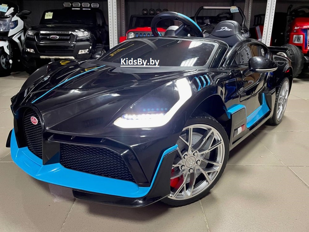 Детский электромобиль RiverToys Bugatti Divo HL338 (черный) Лицензия