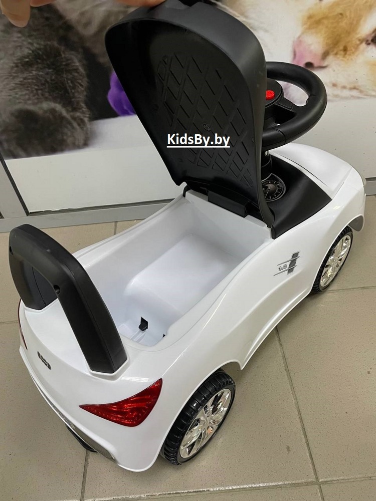 Детская машинка-каталка, толокар RiverToys Audi JY-Z01A (белый) - фото5