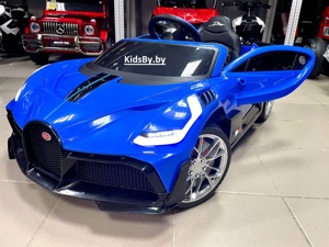 Детский электромобиль RiverToys Bugatti Divo HL338 (синий) Лицензия - фото
