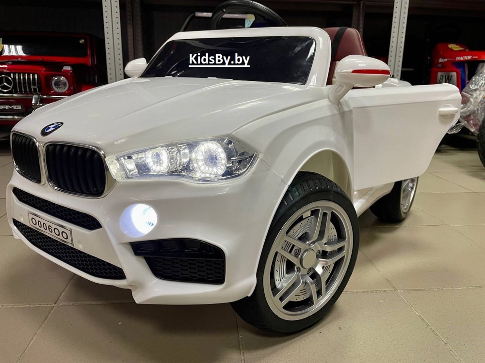 Детский электромобиль RiverToys BMW O006OO VIP (белый) BMW