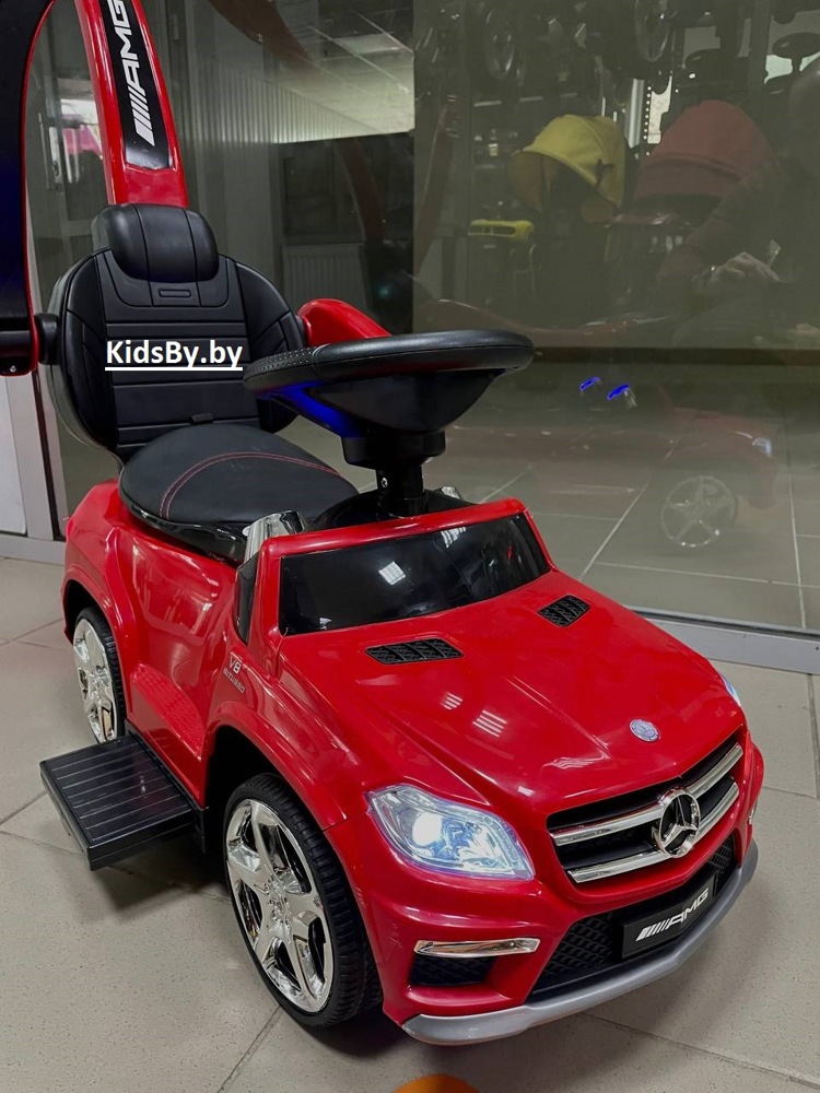Детская машинка Каталка, толокар RiverToys Mercedes-Benz GL63 A888AA-M (красный) Лицензия - фото5