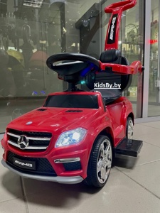 Детская машинка Каталка, толокар RiverToys Mercedes-Benz GL63 A888AA-M (красный) Лицензия - фото
