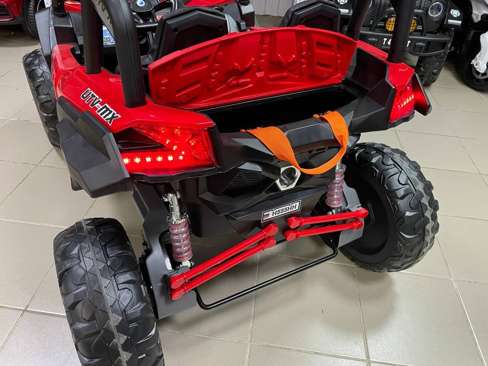 Детский электромобиль RiverToys H555HH (красный) Двухместный Buggy - фото5