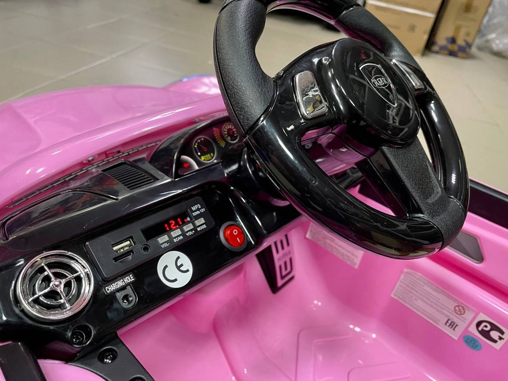 Детский электромобиль RiverToys Porsche Panamera A444AA (розовый) VIP - фото4