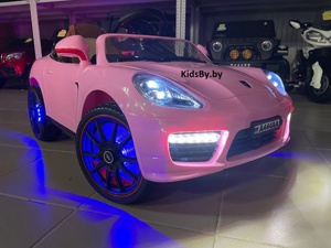 Детский электромобиль RiverToys Porsche Panamera A444AA (розовый) VIP - фото