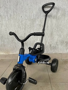 Детский трехколесный велосипед QPlay LH510B (голубой) складной - фото