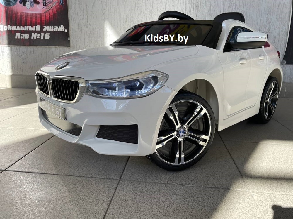 Детский электромобиль RiverToys BMW6 GT JJ2164 (белый) Лицензия - фото4