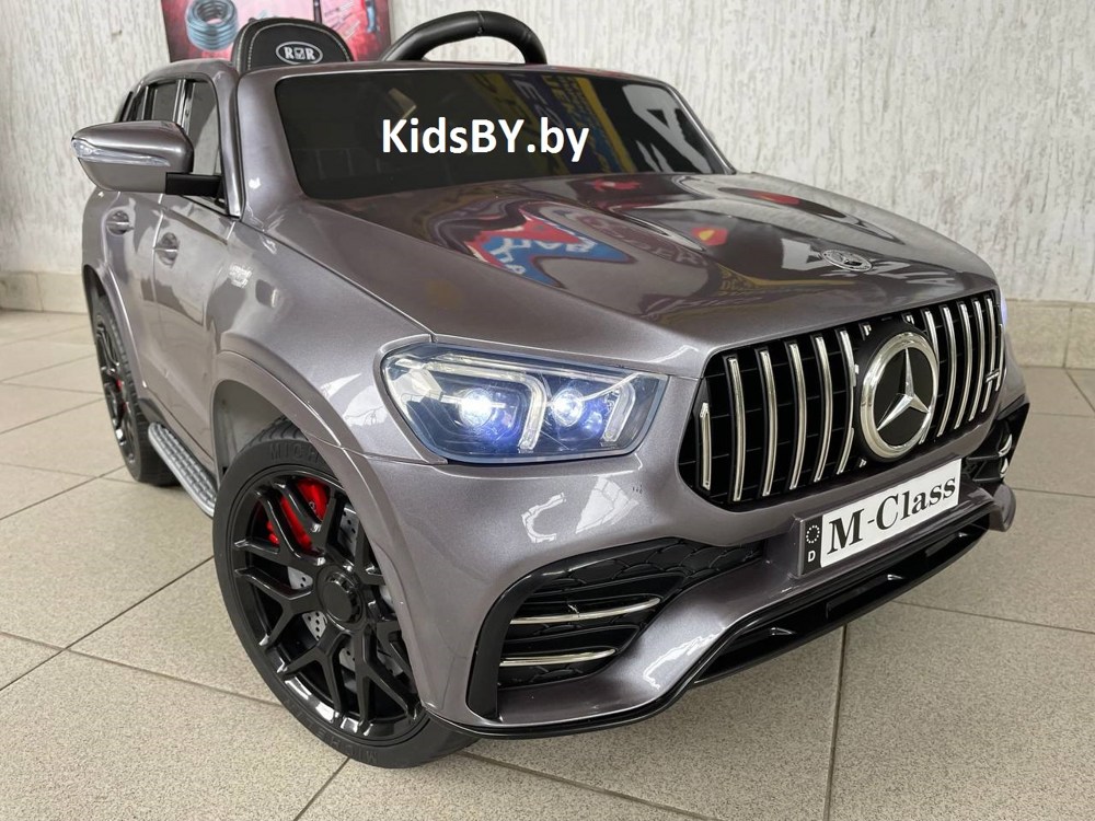 Детский электромобиль RiverToys Mercedes-Benz GLE 53 P333BP (серый глянец) Лицензия - фото6