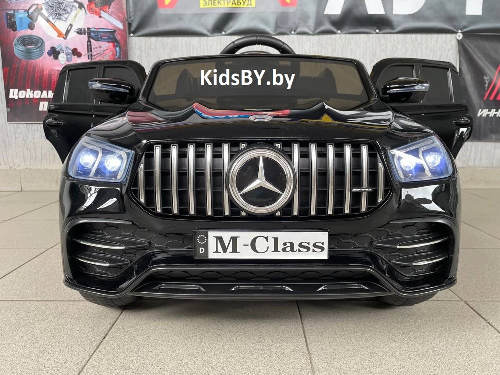 Детский электромобиль RiverToys Mercedes-Benz GLE 53 P333BP (черный глянец) Лицензия - фото2