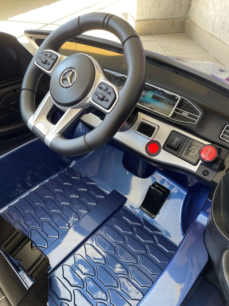 Детский электромобиль RiverToys Mercedes-Benz GLE 53 P333BP (синий глянец) Лицензия - фото4