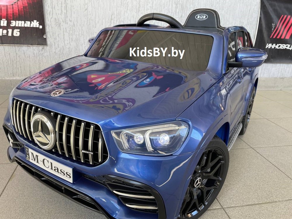 Детский электромобиль RiverToys Mercedes-Benz GLE 53 P333BP (синий глянец) Лицензия - фото2