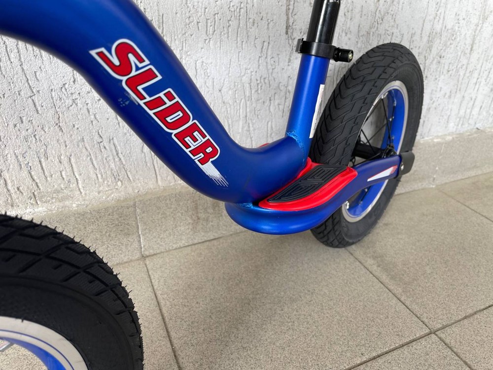 Беговел Slider DJ101B (синий) надувные колеса 12 - фото5