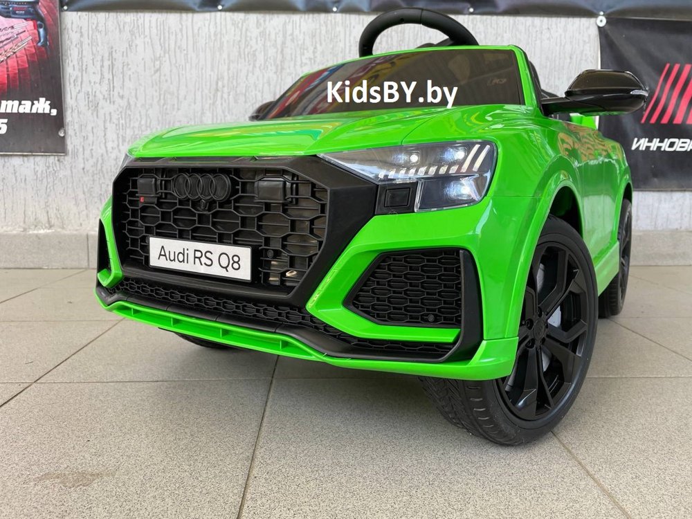 Детский электромобиль RiverToys Audi RS Q8 HL518 (зеленый) Лицензия - фото2