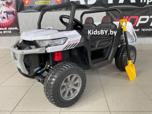 Детский электромобиль RiverToys H005HH (белый) Двухместный - фото