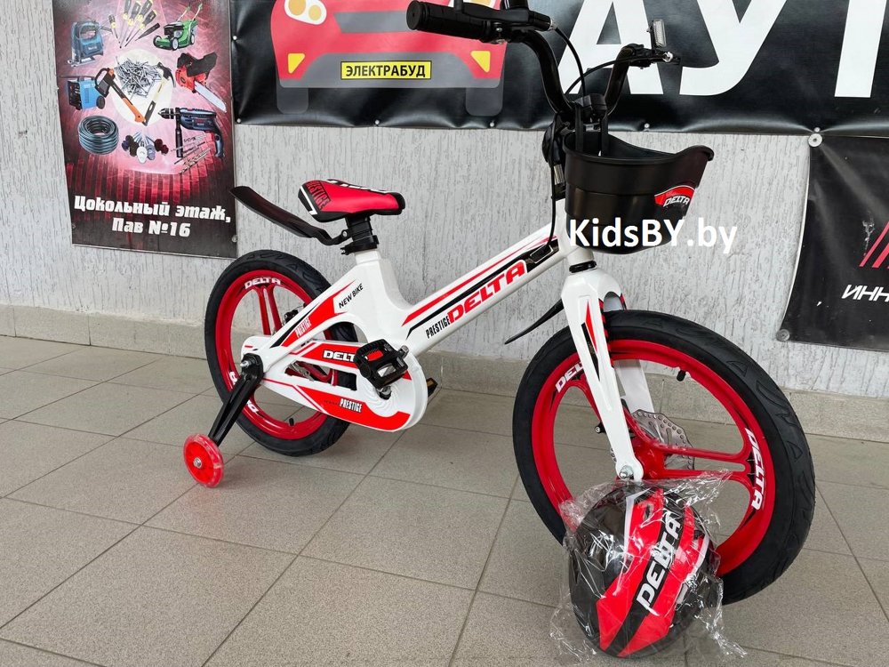 Детский велосипед Delta Prestige Maxx D 20 2022 (белый, литые диски) магниевая рама, вилка и колеса