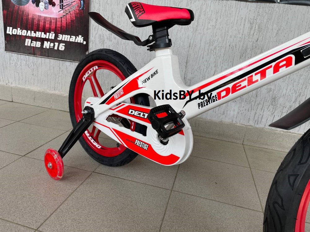 Детский велосипед Delta Prestige Maxx D 20 2022 (белый, литые диски) магниевая рама, вилка и колеса - фото5