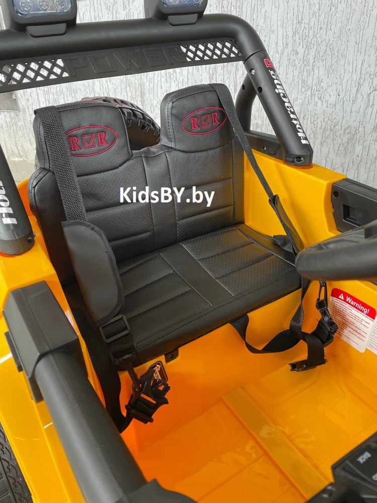 Детский электромобиль RiverToys O999OO (желтый) - фото3
