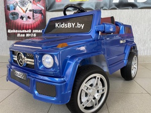 Детский электромобиль RiverToys Mercedes-Benz O004OO VIP (синий) глянец автокраска - фото