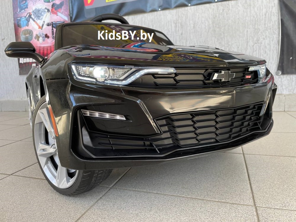 Детский электромобиль RiverToys Chevrolet Camaro 2SS HL558 (черный) Лицензия - фото2