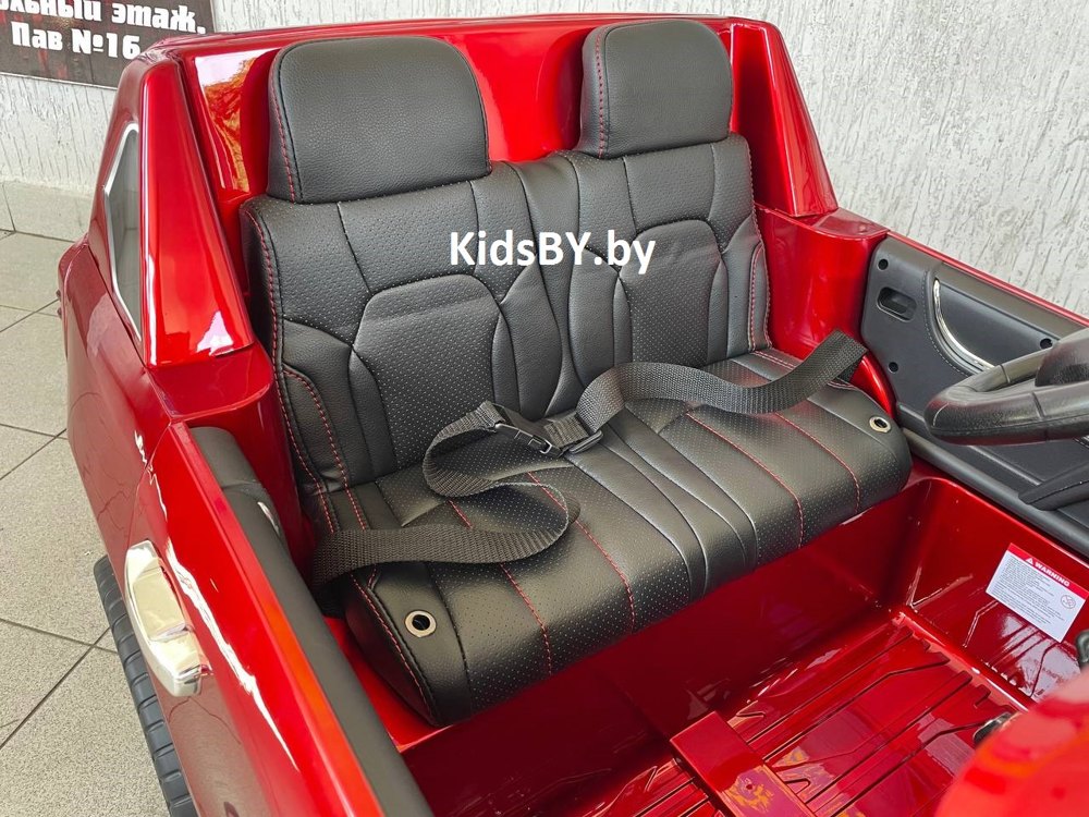Детский электромобиль RiverToys Lexus LX570 Y555YY (красный глянец) Двухместный Полноприводный Лицензия - фото4