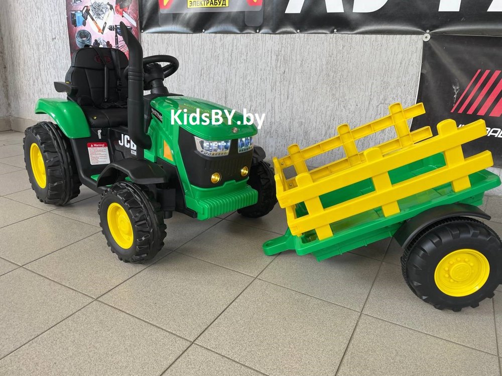 Детский электромобиль RiverToys O555OO (зеленый) - фото2