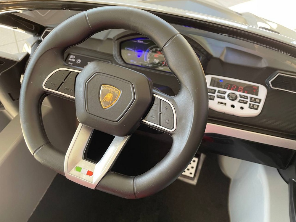 Детский электромобиль RiverToys Lamborghini Urus E777EE (серый) Полноприводный - фото4