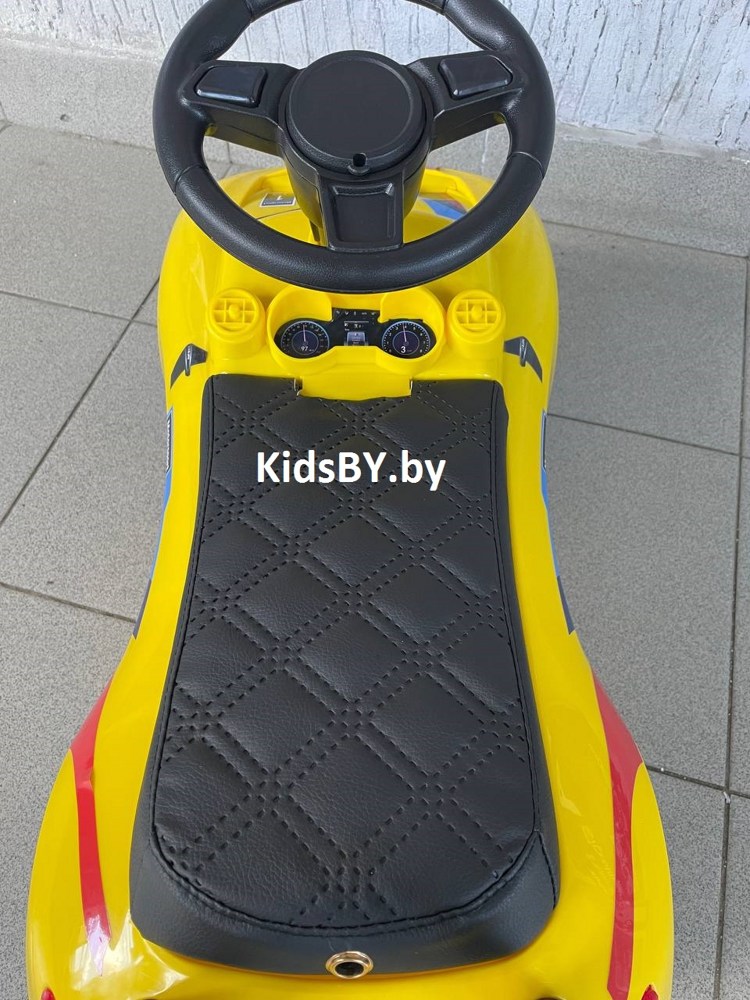 Детский толокар RiverToys F003FF (желтый) BMW - фото4