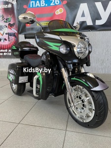 Детский электромобиль, мотоцикл Igro TD R1800GDSB (черный) - фото