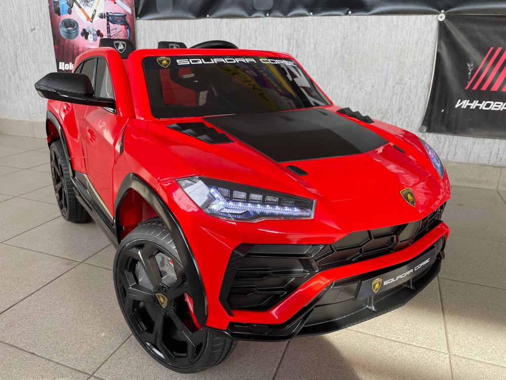 Детский электромобиль Baby Driver L444 (красный глянец) Lamborghini Urus Полноприводный