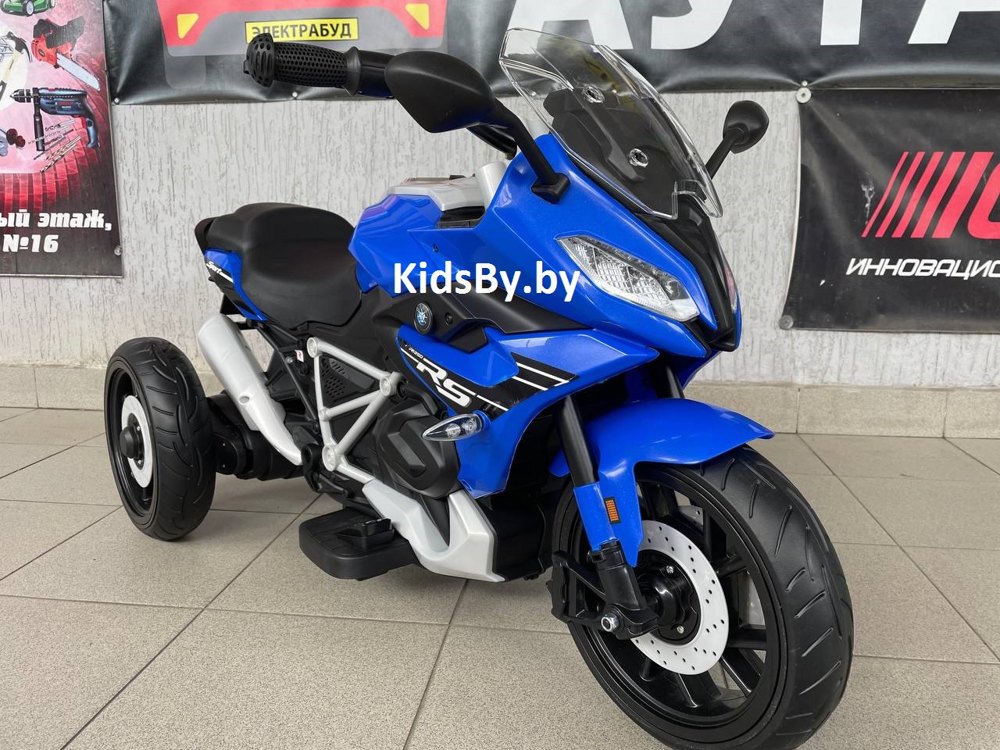 Детский электротрицикл RiverToys Z333ZZ (синий) - фото6