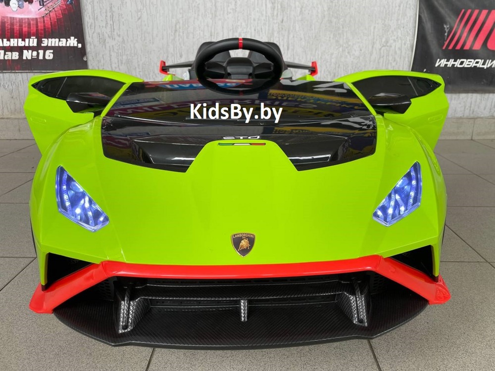 Детский электромобиль RiverToys Lamborghini Huracan STO E888EE (зеленый) - фото2
