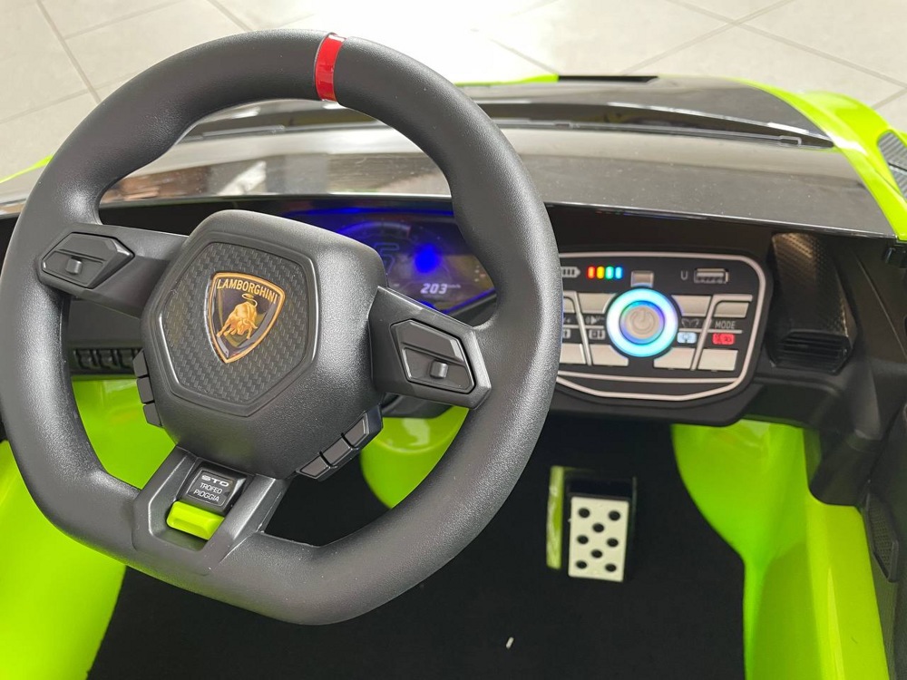Детский электромобиль RiverToys Lamborghini Huracan STO E888EE (зеленый) - фото4