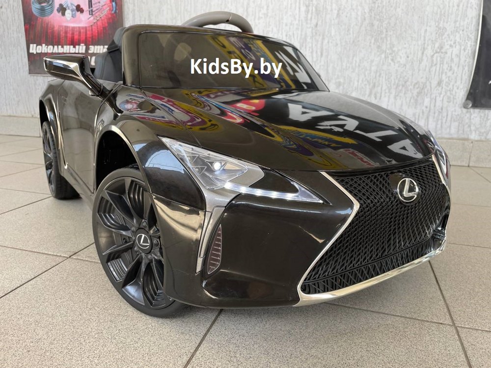 Детский электромобиль RiverToys Lexus LC500 JE1618 (черный) лицензия