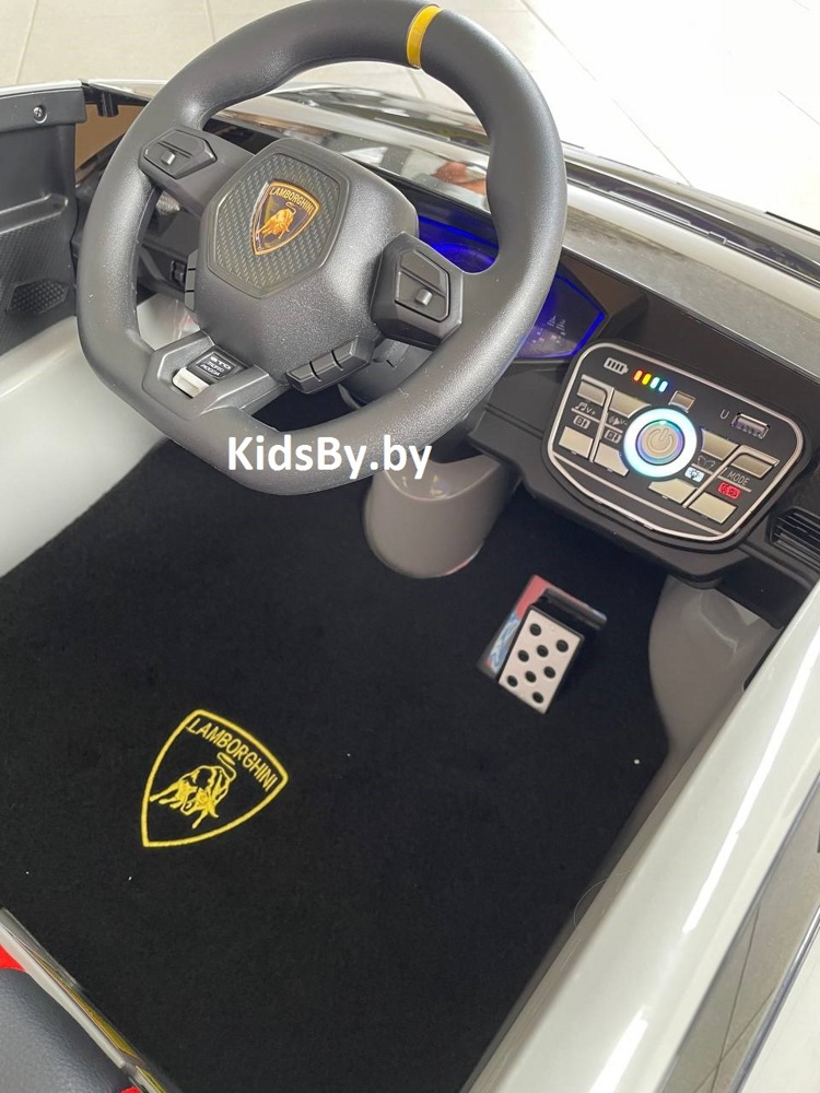 Детский электромобиль RiverToys Lamborghini Huracan STO E888EE (серый) - фото3