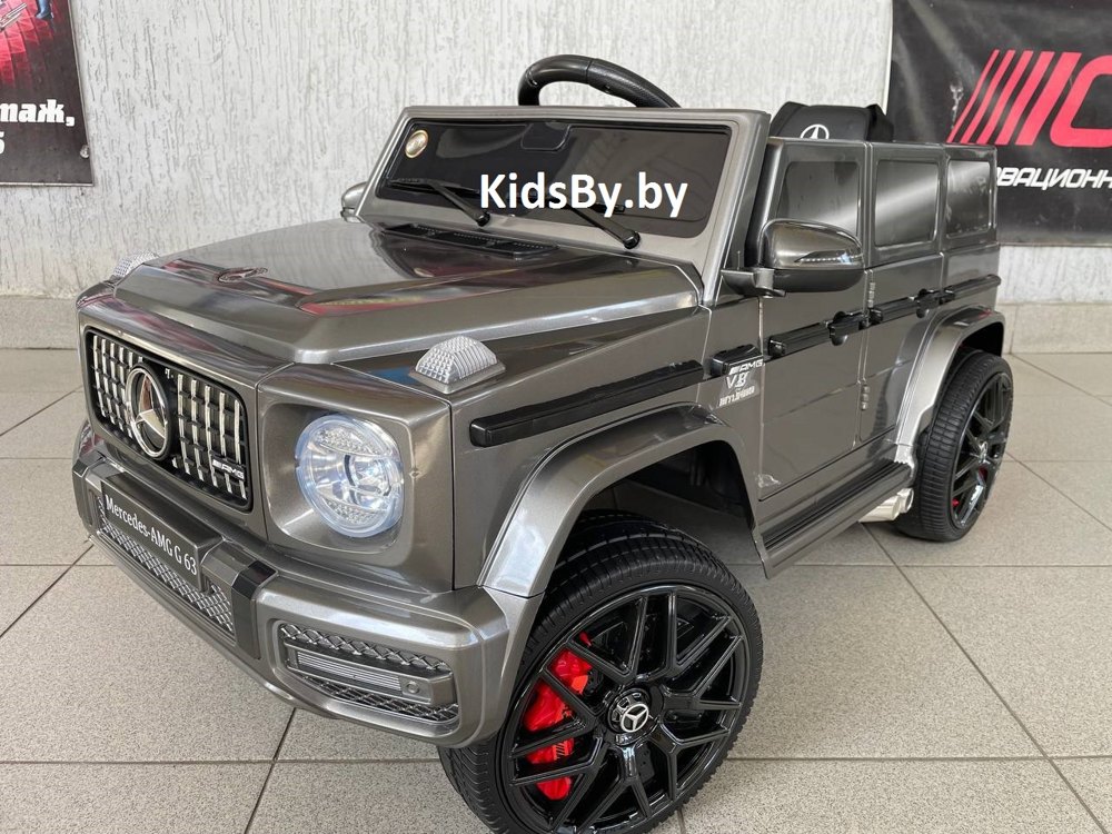 Детский электромобиль RiverToys Mercedes-Benz G63 O111OO (серый глянец) Лицензия