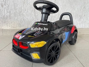 Детский толокар RiverToys F003FF (черный) BMW - фото