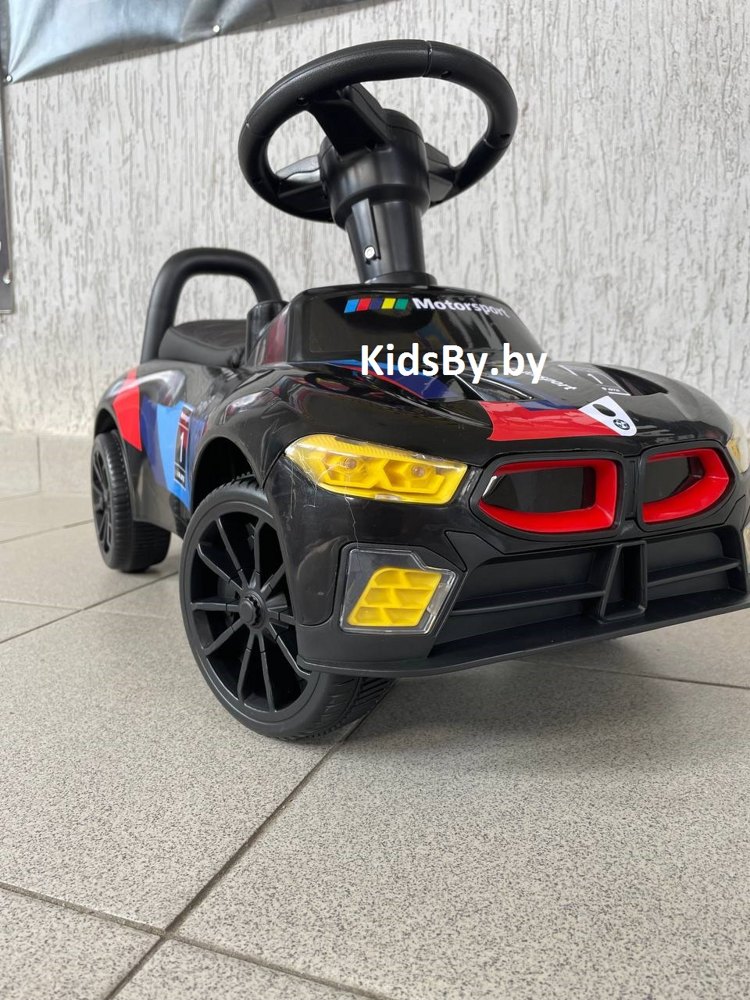Детский толокар RiverToys F003FF (черный) BMW - фото2