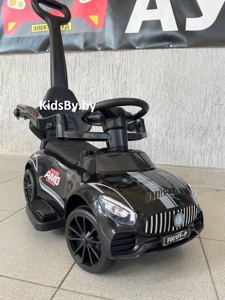 Детский толокар RiverToys F001FF-P (черный) Mercedes - фото