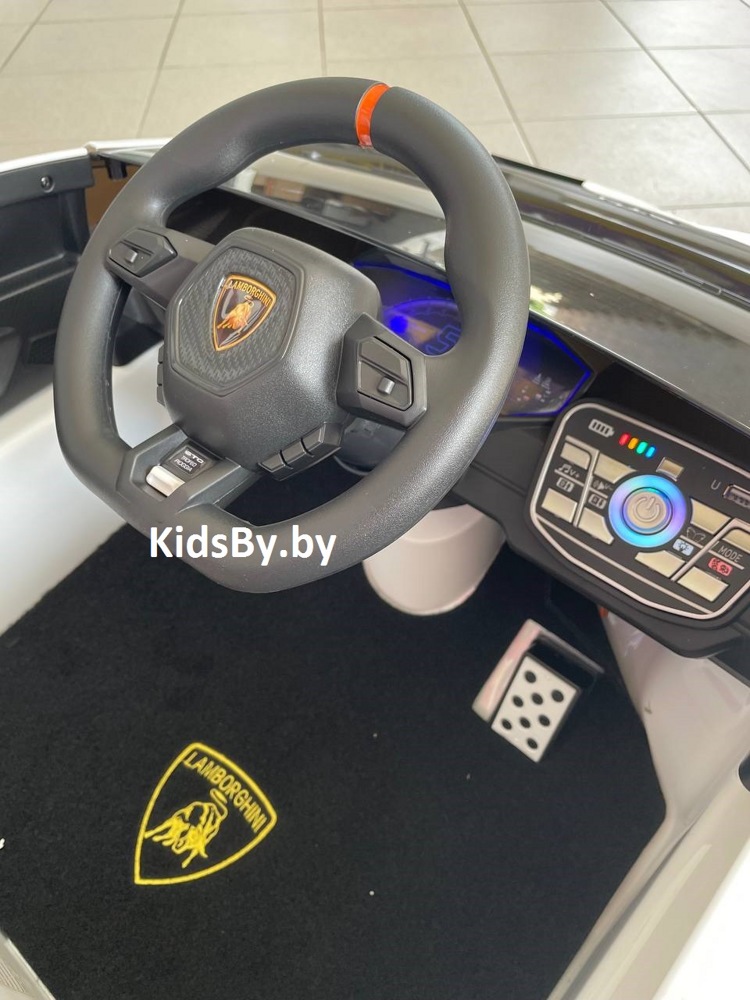 Детский электромобиль RiverToys Lamborghini Huracan STO E888EE (белый) - фото3