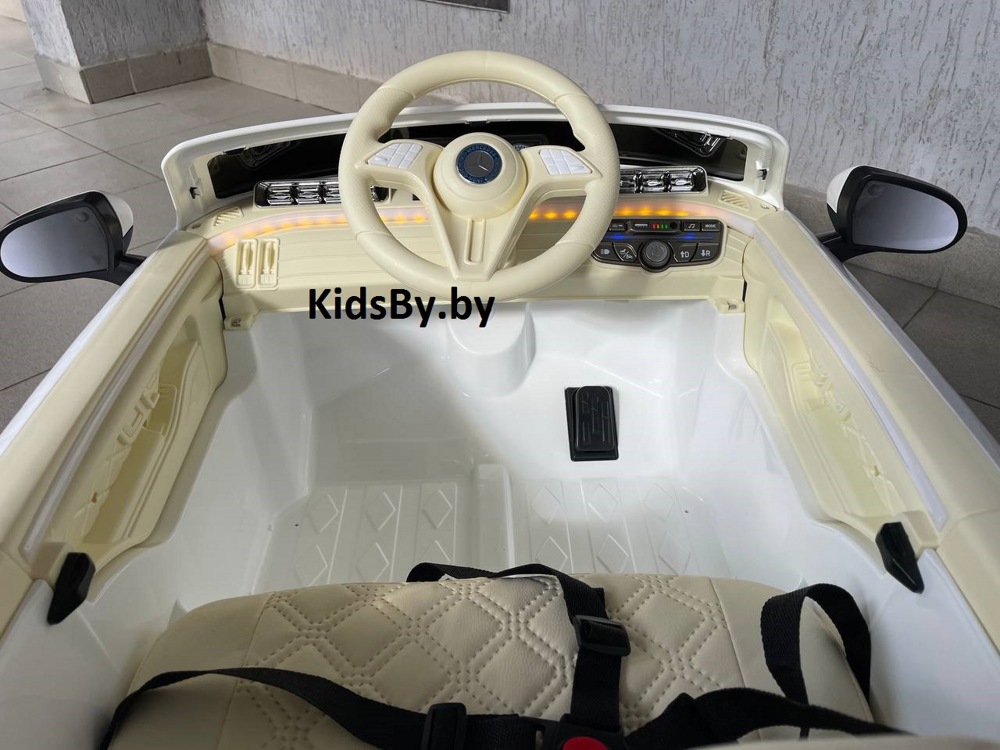 Детский электромобиль RiverToys М333БХ (белый) Mercedes Лицензия Полный привод - фото4