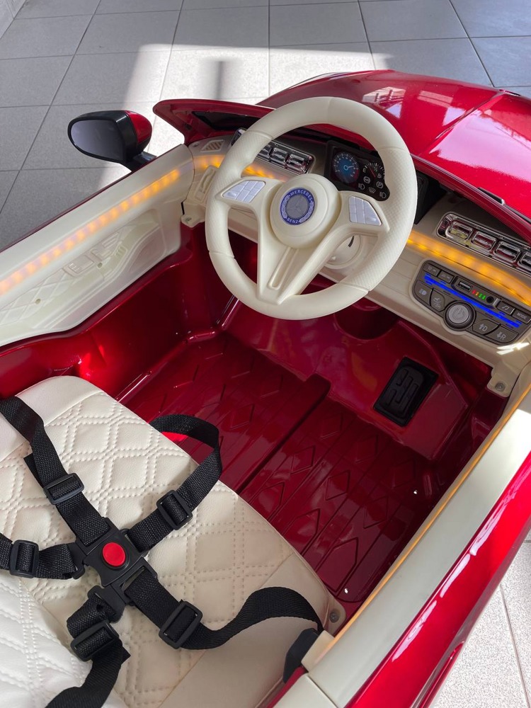 Детский электромобиль RiverToys М333БХ (красный глянец) Mercedes Лицензия Полный привод - фото5