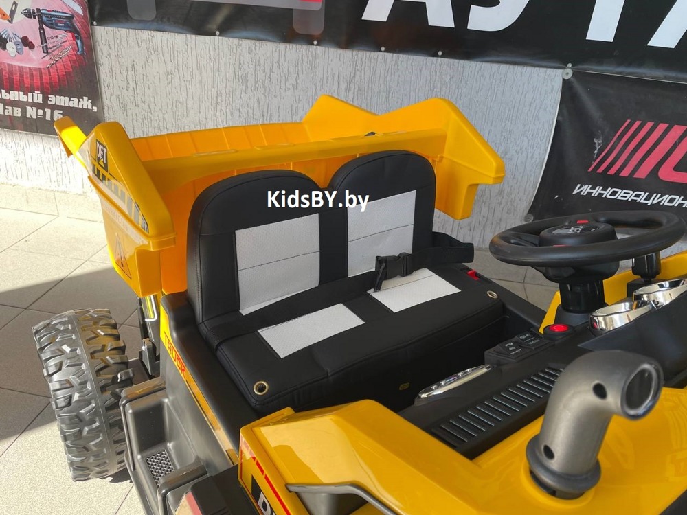 Детский электромобиль RiverToys K111AM (желтый) Двухместный, полноприводный - фото4