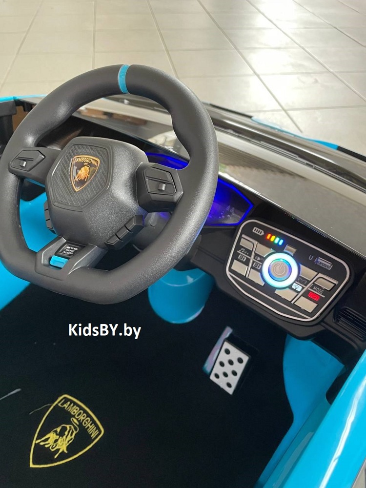 Детский электромобиль RiverToys Lamborghini Huracan STO E888EE (синий) - фото6