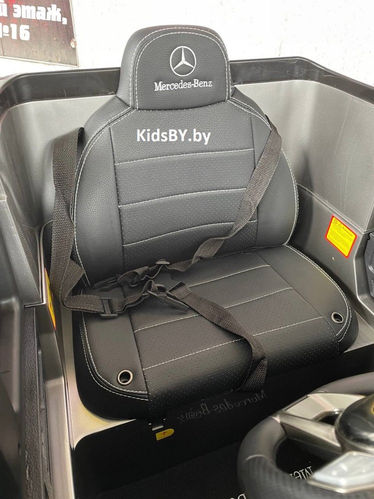 Детский электромобиль RiverToys Mercedes-AMG G63 4WD G333GG (серый глянец) Полноприводный - фото5