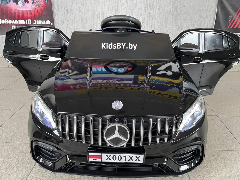 Детский электромобиль RiverToys X001XX (черный глянец) Mercedes Полноприводный - фото3