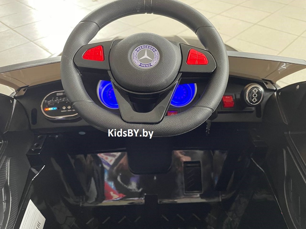 Детский электромобиль RiverToys X001XX (черный глянец) Mercedes Полноприводный - фото4