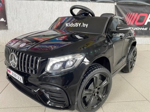 Детский электромобиль RiverToys X001XX (черный глянец) Mercedes Полноприводный - фото