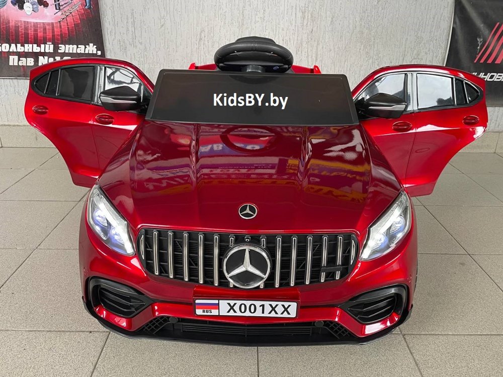 Детский электромобиль RiverToys X001XX (красный глянец) Mercedes Полноприводный - фото3