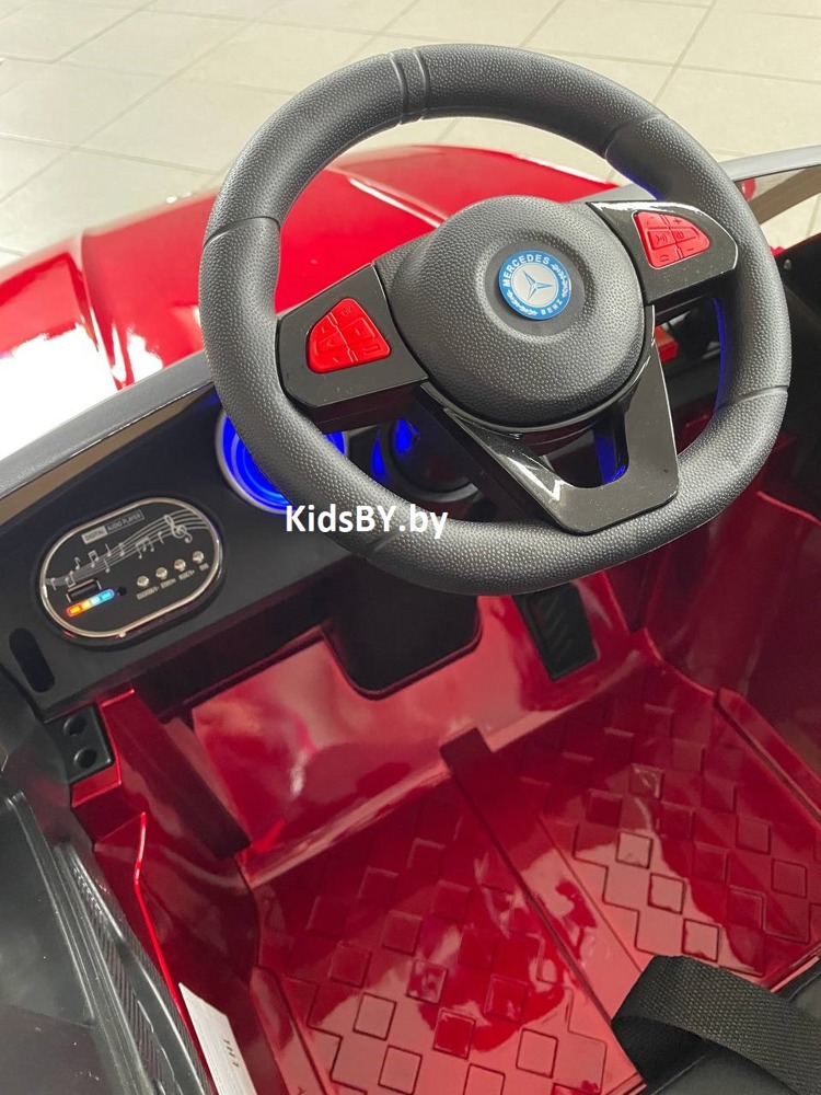 Детский электромобиль RiverToys X001XX (красный глянец) Mercedes Полноприводный - фото4