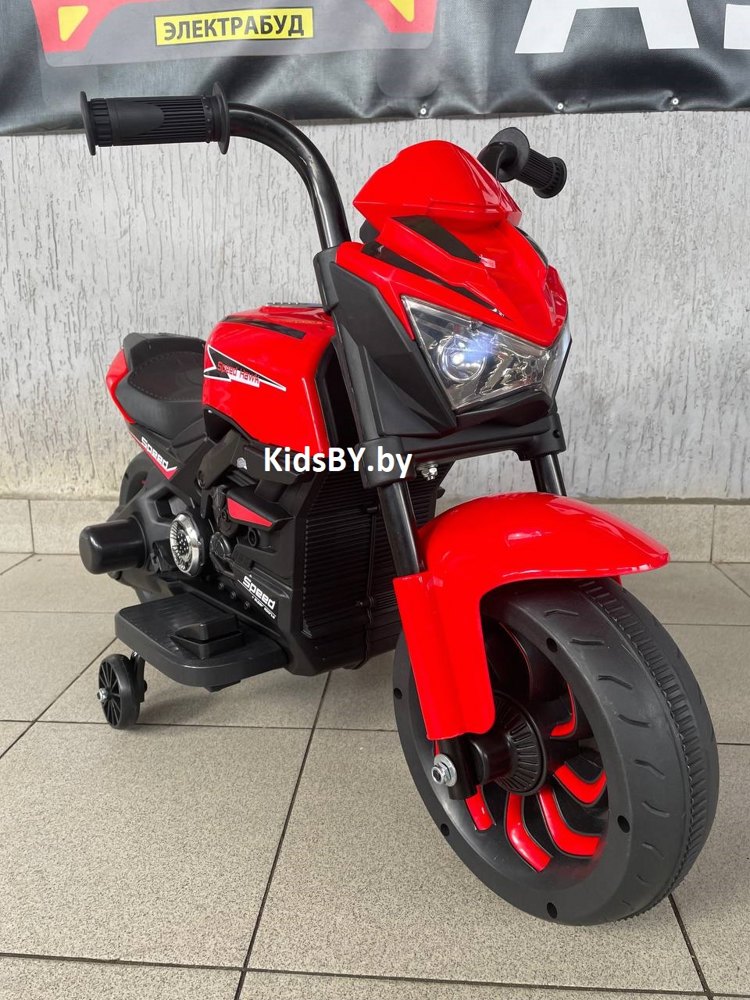 Детский электромобиль, мотоцикл Igro TD BLF-819R (красный) - фото2
